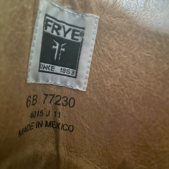 FRYE Jane brown leather tall boots size 6B - Picture 5 of 6